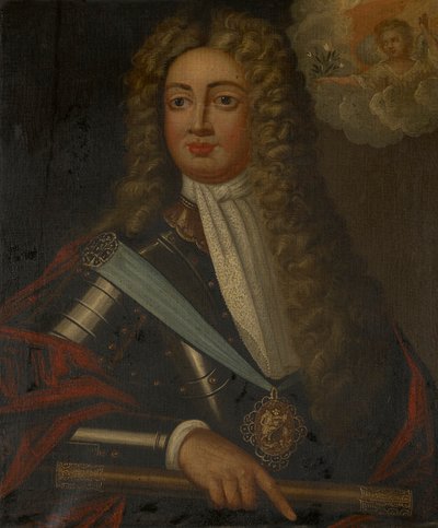 Jorge, príncipe de Dinamarca (1653-1708) y consorte de la reina Ana de Inglaterra (1665-1714) de J. Cooper