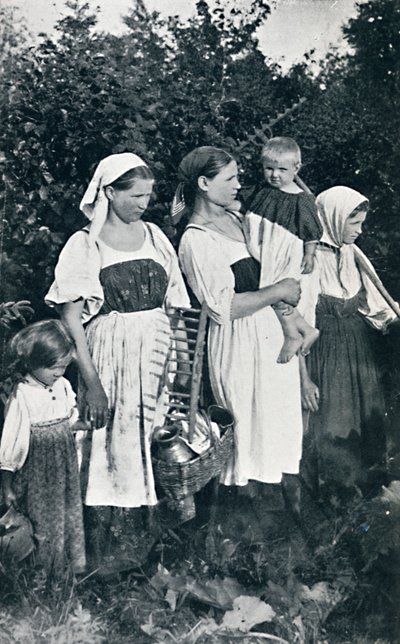 Tipos campesinos de la Gran Rusia, 1912 de J. Daziaro
