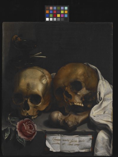 Naturaleza muerta Vanitas de J Falk