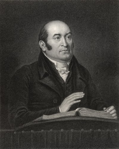 Robert Hall, grabado por Samuel Freeman (1773-1857) de 