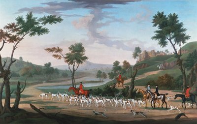 Escena de Caza al Galope de J. Francis Sartorius