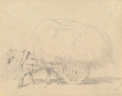 Un Caballo Tirando de una Carga de Heno de J. Frederick Tayler