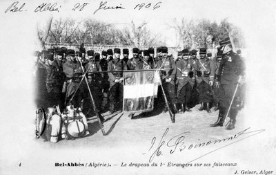 1er regimiento de la Legión Extranjera Francesa, Sidi Bel Abbes, Argelia, 1906 de J. Geiser