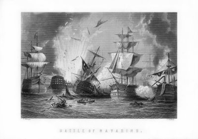 La batalla naval de Navarino, 20 de octubre de 1827, 1893 de J. Godfrey