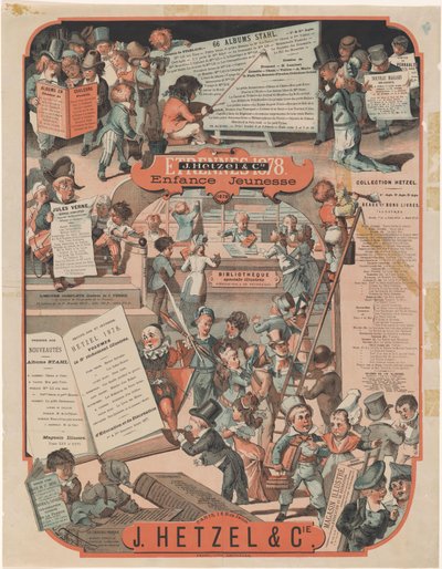 Lista de fondos de J. Hetzel & Cie en París
Etrennes 1878 (título en el objeto) de J. Géoffroy Dickinson