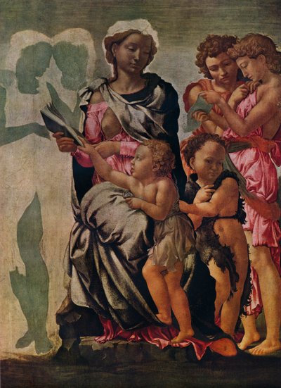 La Madonna y el Niño con San Juan y ángeles, c. 1497 de J Greig Pirie