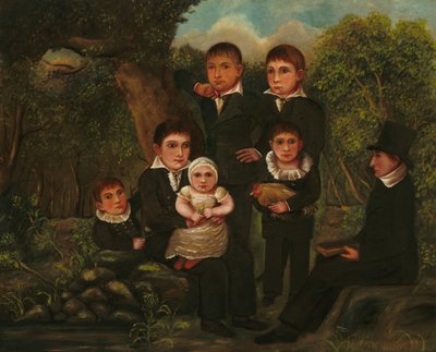 Abraham Clark y sus hijos, 1822 de J. H.