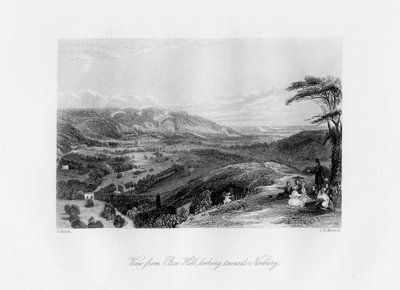 Vista desde Box Hill, mirando hacia Norbury, siglo XIX de J. H. Kernot