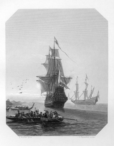 Abel Tasman, navegante, explorador y comerciante holandés del siglo XVII, c1870 de J. H. Rennefeld