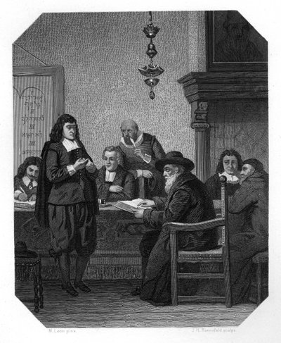 Benedict Spinoza, filósofo holandés del siglo XVII, c1870 de J. H. Rennefeld