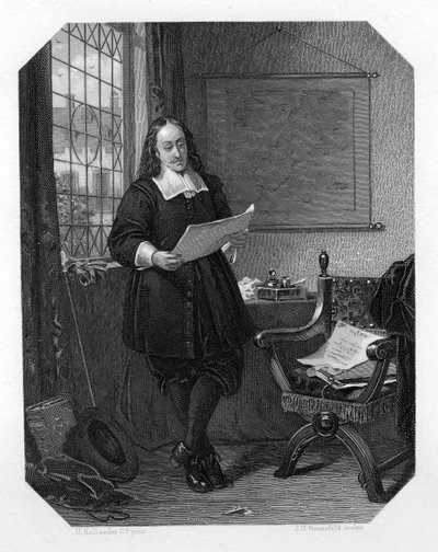 Johan de Witt, estadista holandés, 1654, c1870 de J. H. Rennefeld