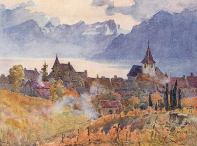 Lutry (litografía en color) de J. Hardwicke Lewis