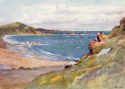 St Lunaire, con Cap Frehel en la distancia (litografia en color) de J. Hardwicke Lewis