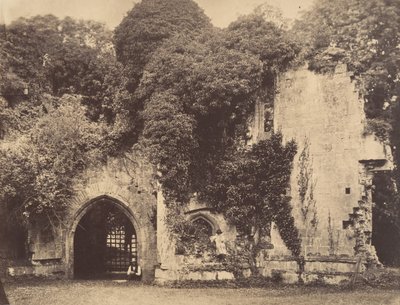 Antigua puerta, Castillo de Raglan, Monmouthshire, 1855 de J. Holden
