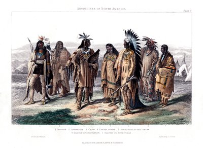 Aborígenes de América del Norte, 1873 de J. J. Crew