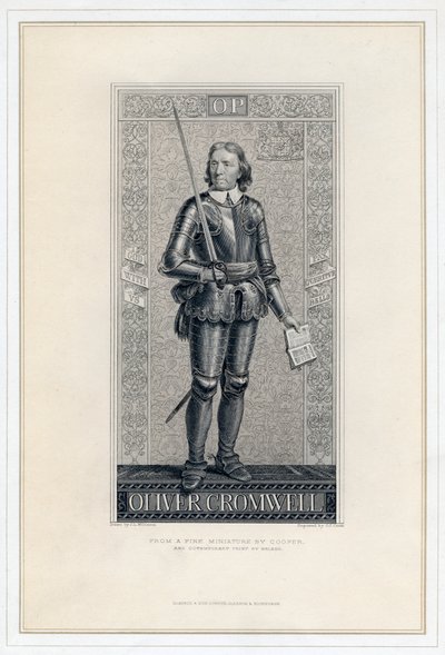 Oliver Cromwell 1599-1658, siglo XIX de J. J. Crew