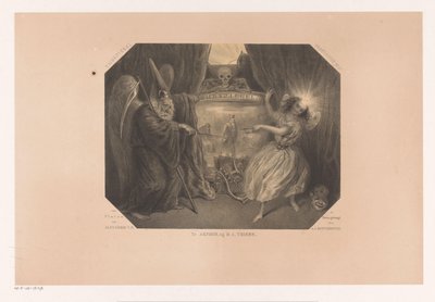 Representación alegórica del tiempo. Tydspiegel Fantasía No. 2 (título de la serie en el objeto) de J. J. Hoffmeister