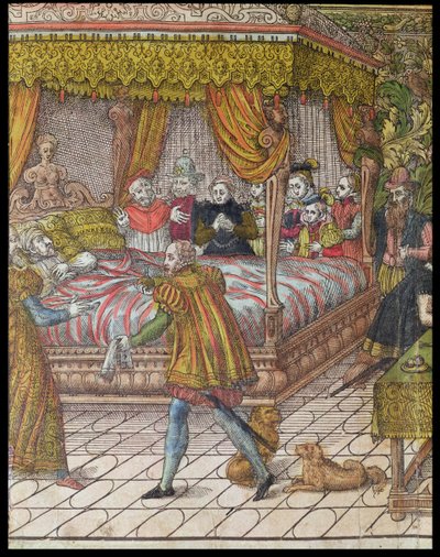 La Muerte de Enrique II (1519-59) 10 de julio de 1559 (detalle) de J. J. and Tortorel, J. Perrissin