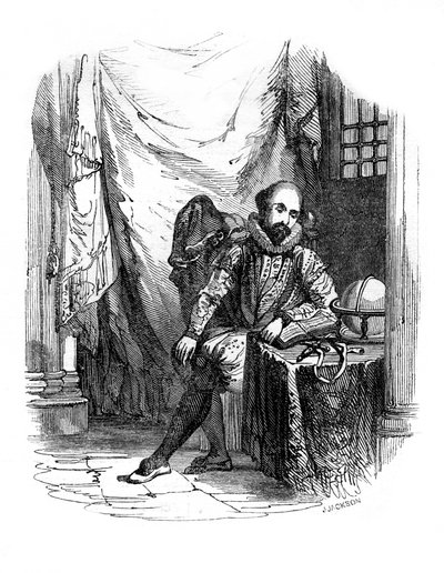 Sir Walter Raleigh en la Torre de Londres de J. Jackson