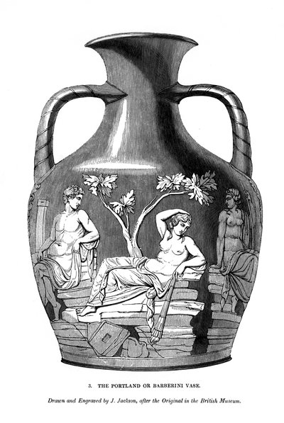 El jarrón de Portland o Barberini, 1843 de J. Jackson