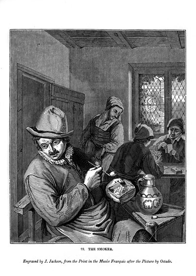 El fumador, c1630-1680 1843 de J. Jackson