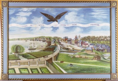 Vista de Nueva Orleans desde la Plantación de Marigny, 1803 de J. L. Bouquet de Woiseri