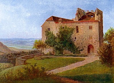 Castillo de Habsburgo, cerca de Aargau, Suiza, 1902-1903 de J Lange