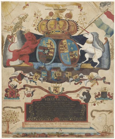 Alegoría de la elevación de Guillermo IV, 1747 de J. Luiscius