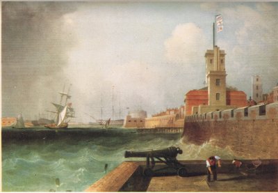 Entrada al puerto de Portsmouth 1846 de J. Lynn