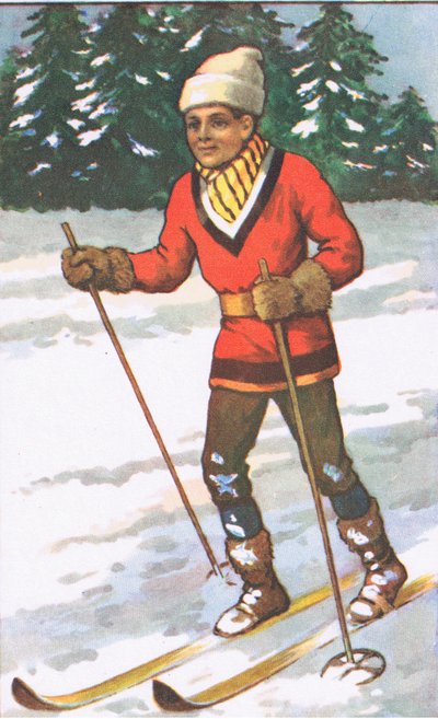 Niño canadiense, de los carteles escolares de MacMillan, c.1950-60s (litografía en color) de J. Macfarlane