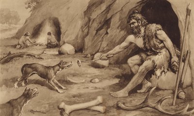 Cave-Man (litho) de J. Macfarlane