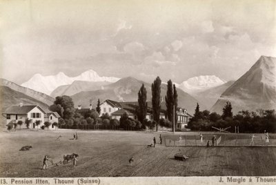 Pensión Liten, Thun, Suiza, 1885 de J Moegle