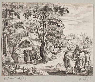 Ilustración para Adam Olearius, “Persianischer Rosenthal von einem Sinnreichen Poeten Schich Saadi […]”, Schleswig 1660 de J. Muller