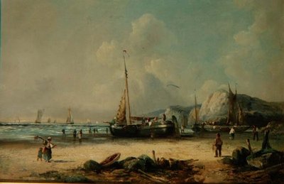 Barcos de pesca en la orilla de J. Mundell