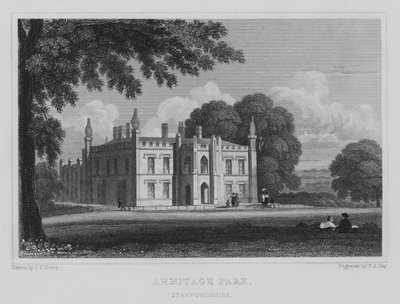 Armitage Park, Staffordshire de John Preston Neale