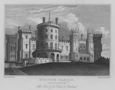 Castillo de Belvoir, Leicestershire; La Residencia del Duque de Rutland de John Preston Neale
