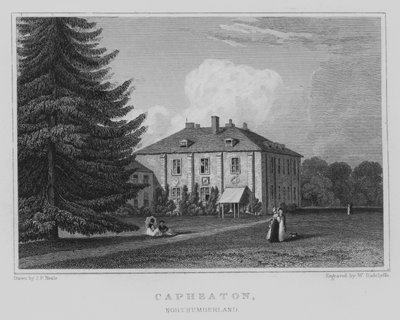 Capheaton, Northumberland (grabado) de John Preston Neale
