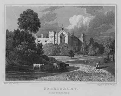 Cashiobury, Hertfordshire (grabado) de John Preston Neale