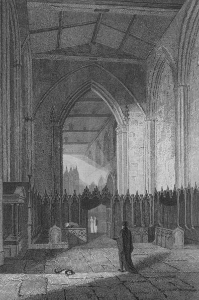 Interior de la Iglesia de Santa Catalina de John Preston Neale