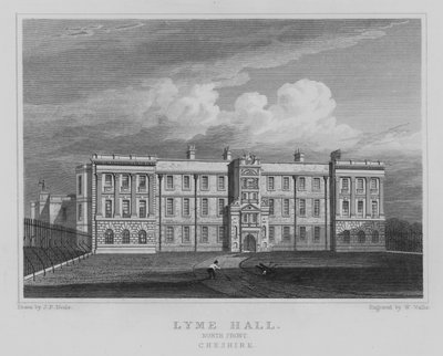 Lyme Hall, Fachada Norte, Cheshire de John Preston Neale