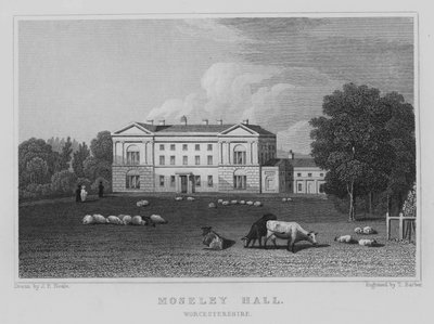 Moseley Hall, Worcestershire de John Preston Neale