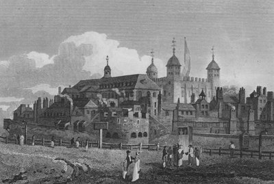 La Torre de Londres, desde la Colina de John Preston Neale