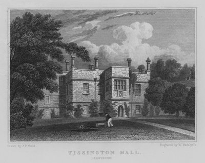 Tissington Hall, Derbyshire de John Preston Neale