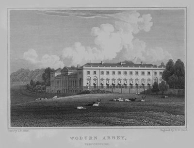 Abadía de Woburn, Bedfordshire de John Preston Neale