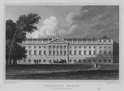 Worksop Manor, Nottinghamshire de John Preston Neale