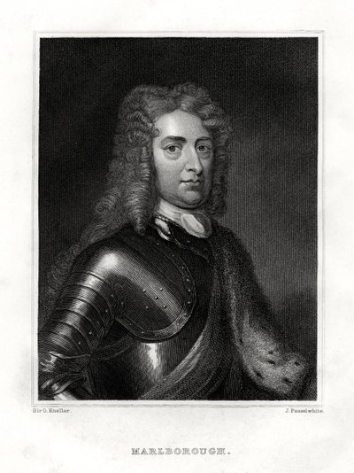 John Churchill, el Duque de Marlborough, soldado inglés, 1860 de J. Posselwhite