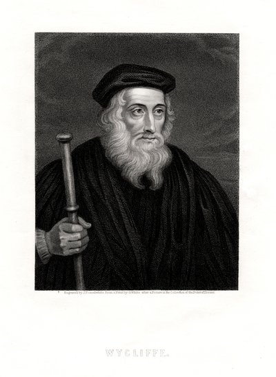 John Wycliffe, teólogo inglés, siglo XIX de J. Posselwhite