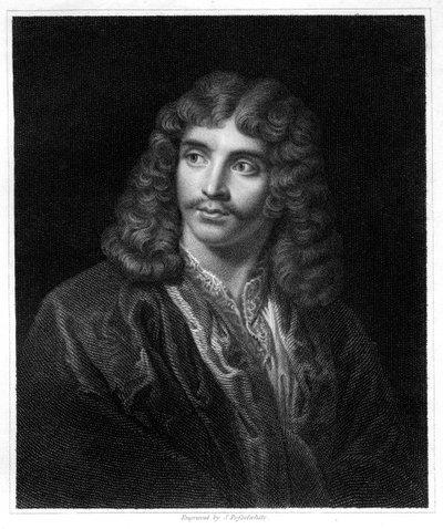 Molière, escritor, director y actor de teatro francés, 1833 de J. Posselwhite