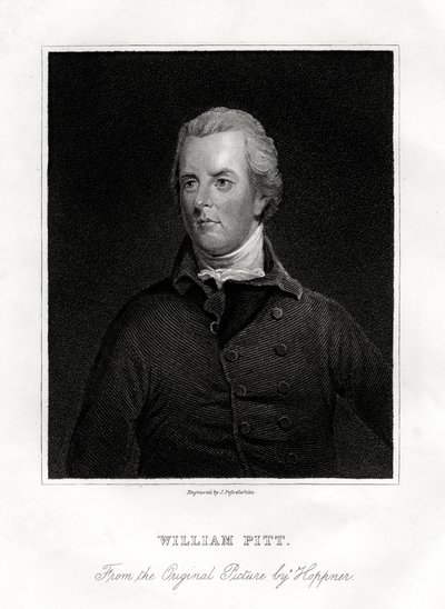 William Pitt el Joven, estadista británico, siglo XIX de J. Posselwhite
