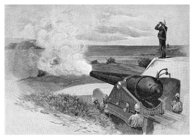 Cañón de 25 toneladas en Middle Head, Sídney, Nueva Gales del Sur, Australia, 1886 de J. R. Ashton